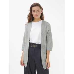 Vest aangeknipte 3/4-mouwen Van Peter Hahn grijs