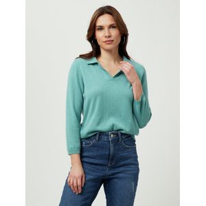 Polotrui scheerwol en kasjmier Van Peter Hahn groen