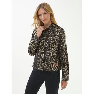 Jas trendy luipaard-­jacquard Van Sportalm Kitzbühel multicolour
