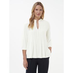 Jersey blouse Van Peter Hahn wit