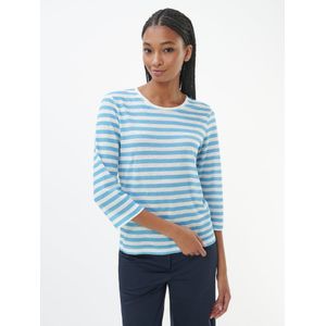 Shirt ronde hals Van Peter Hahn blauw