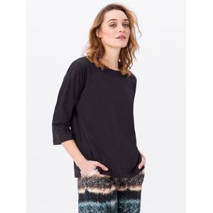 Shirt Gurli 100% katoen ronde hals Van Green Cotton zwart