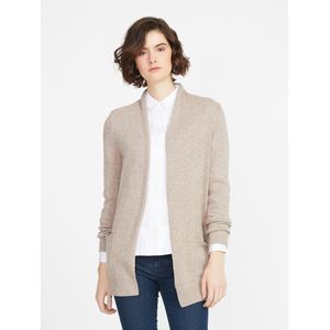 Lang vest 100% scheerwol Van Peter Hahn beige
