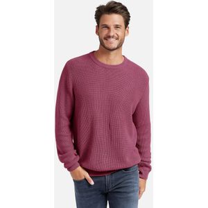 Trui in gerstekorrelbreisel ronde hals Van Louis Sayn pink