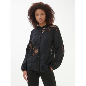 Blouse lange mouwen Van TALBOT RUNHOF X PETER HAHN zwart