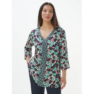 Blouse V-hals Van Anna Aura beige