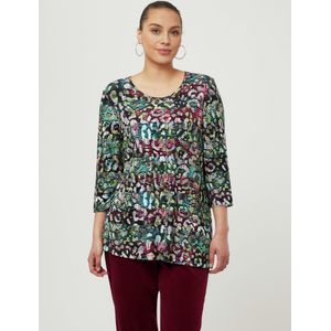 Shirt ronde hals en 3/4-mouwen Van Anna Aura multicolour