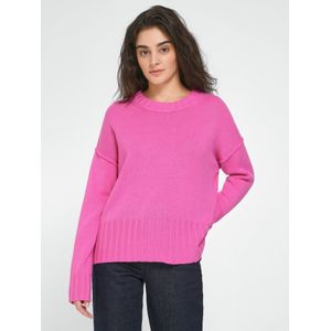 Trui ronde hals en lange mouwen Van Peter Hahn pink