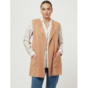 Mouwloos vest Van Anna Aura bruin