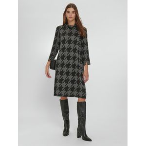 Jersey jurk 7/8-mouwen Van Peter Hahn zwart