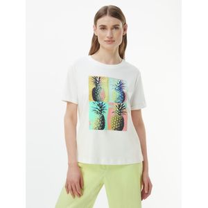 Shirt ronde hals Van Gerry Weber wit