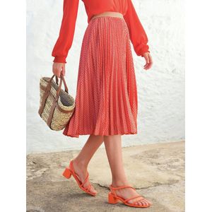 Geplooide rok Van Peter Hahn rood