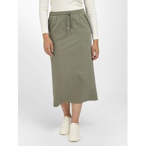 Jersey rok in maxilengte Van Emilia Lay groen