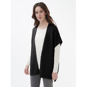 Mouwloos vest Van Peter Hahn zwart