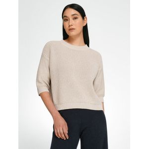Trui boothals en 3/4-mouwen Van Peter Hahn beige