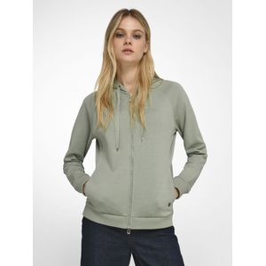 Sweatvest capuchon en lange raglanmouwen Van Joop! groen
