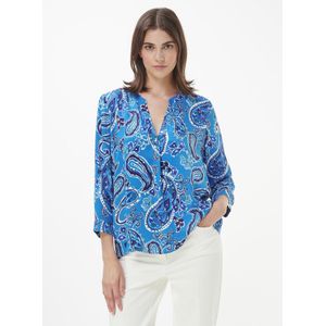 Aansluitende blouse Van Peter Hahn blauw