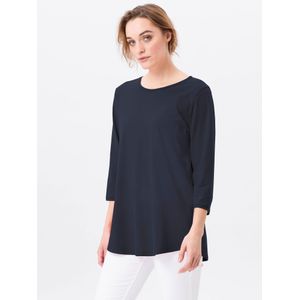 Shirt Ditte 100% katoen ronde hals Van Green Cotton blauw