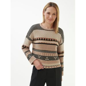 Trui ronde hals Van Peter Hahn beige