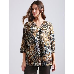 Lange blouse Van Emilia Lay groen