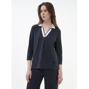 Poloshirt 3/4-mouwen Van Margittes blauw
