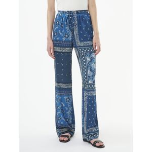 Wide Fit-broek Van Peter Hahn blauw