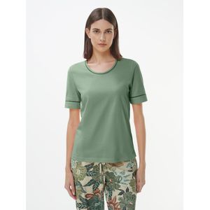 Shirt ronde hals Van Green Cotton groen