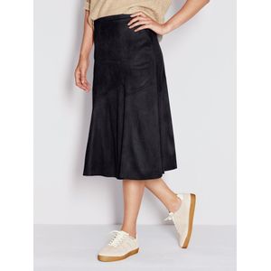 Rok in godetstijl Van Peter Hahn zwart