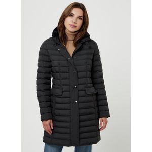 Korte gewatteerde jas afneembare kraag Van Fuchs Schmitt zwart