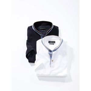 Henleyshirt Van Bugatti wit