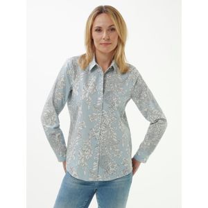 Blouse lange mouwen Van Peter Hahn blauw