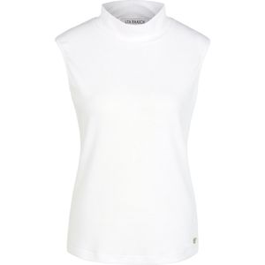 Mouwloos shirt opstaande kraag Van Uta Raasch wit