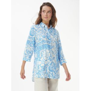 Lange blouse 3/4-mouwen Van Peter Hahn wit