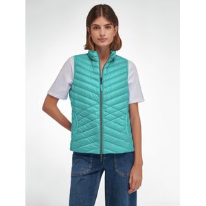 Donzen bodywarmer deelbare ritssluiting Van Peter Hahn turquoise