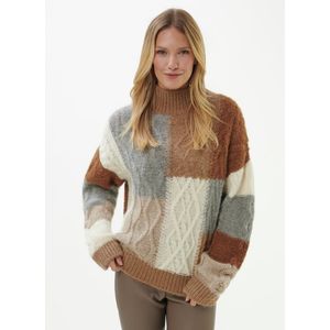 Trui in modern boxy-model Van Peter Hahn beige