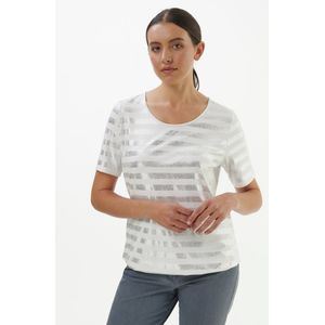 Shirt ronde hals Van Emilia Lay wit