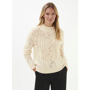 Trui in mix scheerwol en kasjmier Van include wit