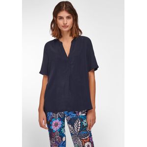 Blouse korte mouwen Van Peter Hahn blauw