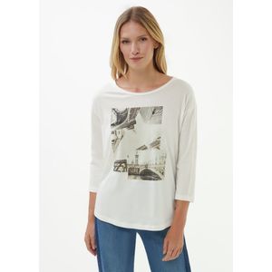 Shirt ronde hals Van Monari wit