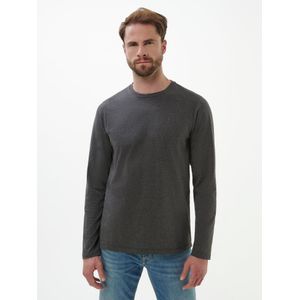 Longsleeve ronde hals Van Louis Sayn grijs