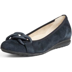 Ballerina's geitensuèdeleer Van Gabor Comfort blauw