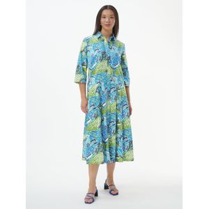 Jurk 3/4 mouwen Van Emilia Lay blauw