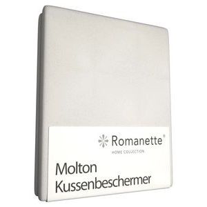 Romanette kussenhoess-skussensloops-skussenbeschermer molton met ritss-sgeschikt voor kussen 60 x 70 cm of 65 x 65 cm