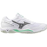 Mizuno - WAVE PHANTOM 3 - Handbalschoenen - Wit/Zwart/Frozen Emerald
