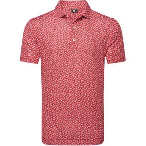 Footjoy Sketch Print Lisle SS Polo Polo shirtsGolfkleding - HerenGolfkledingGolf