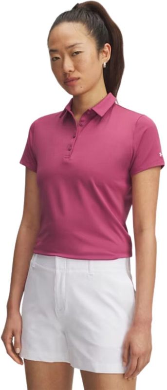 Under Armour - Playoff SS Polo - Poloshirt - Fuchsia Dusk - Dames