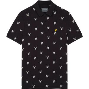 Lyle & Scott Eagle Print Polo Shirt Polo shirtsSALE Golfkleding HerenGolfkleding - HerenSALE GolfkledingGolfkledingSALEGolf