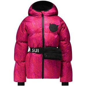 Super Rebel Girls Puff Hooded Jacket WintersportjassenWintersportkleding KinderenWintersportkledingWintersport