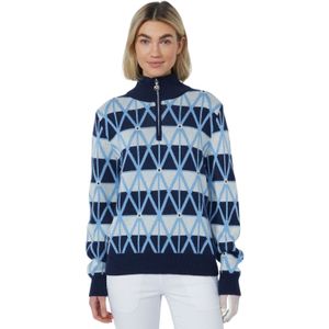 Daily Sports Argyle Half Neck Pullover Lined TruienGolfkleding - DamesGolfkledingHerfst & WinterGolf