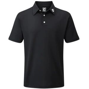 FootJoy - Stretch Pique - Heren Golfpolo Shirt - Zwart